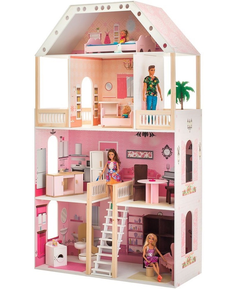 Кукольный домик «поместье Монтевиль», с мебелью pd318